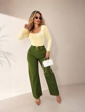 Load image into Gallery viewer, PANTS BARRIL OLIVE GREEN
