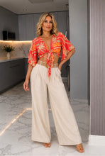 Load image into Gallery viewer, LINEN PANTS CREAM
